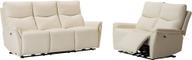 Pisipilt: Diivanikomplekt Loungea Padova 3+2, valge nahk/pvc