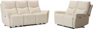 Pisipilt: Diivanikomplekt Loungea Padova 3+2, valge nahk/pvc