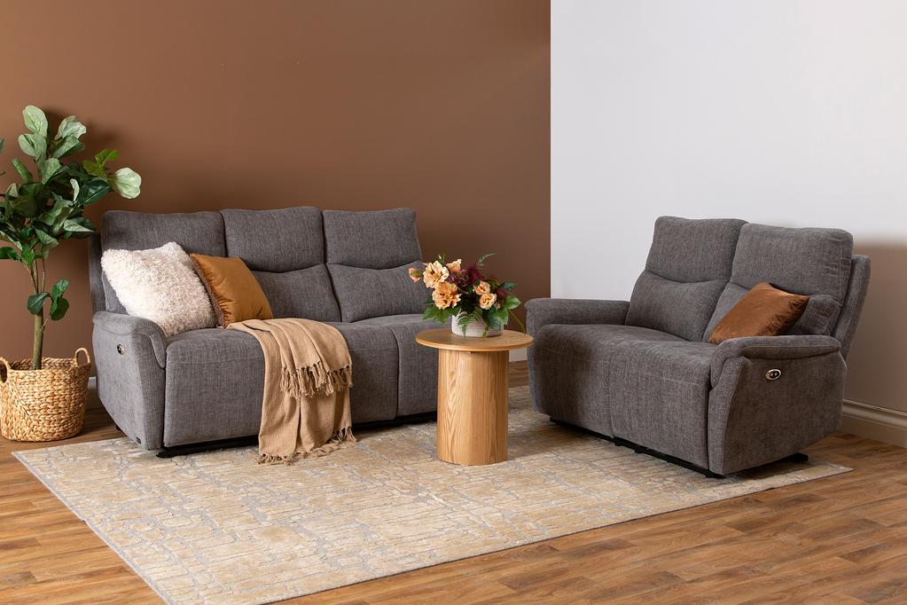 Diivanikomplekt Loungea Padova 3+2, hall kangaskate