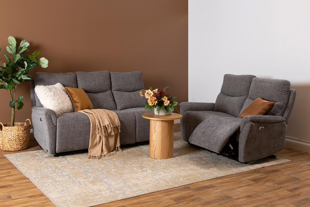 Diivanikomplekt Loungea Padova 3+2, hall kangaskate