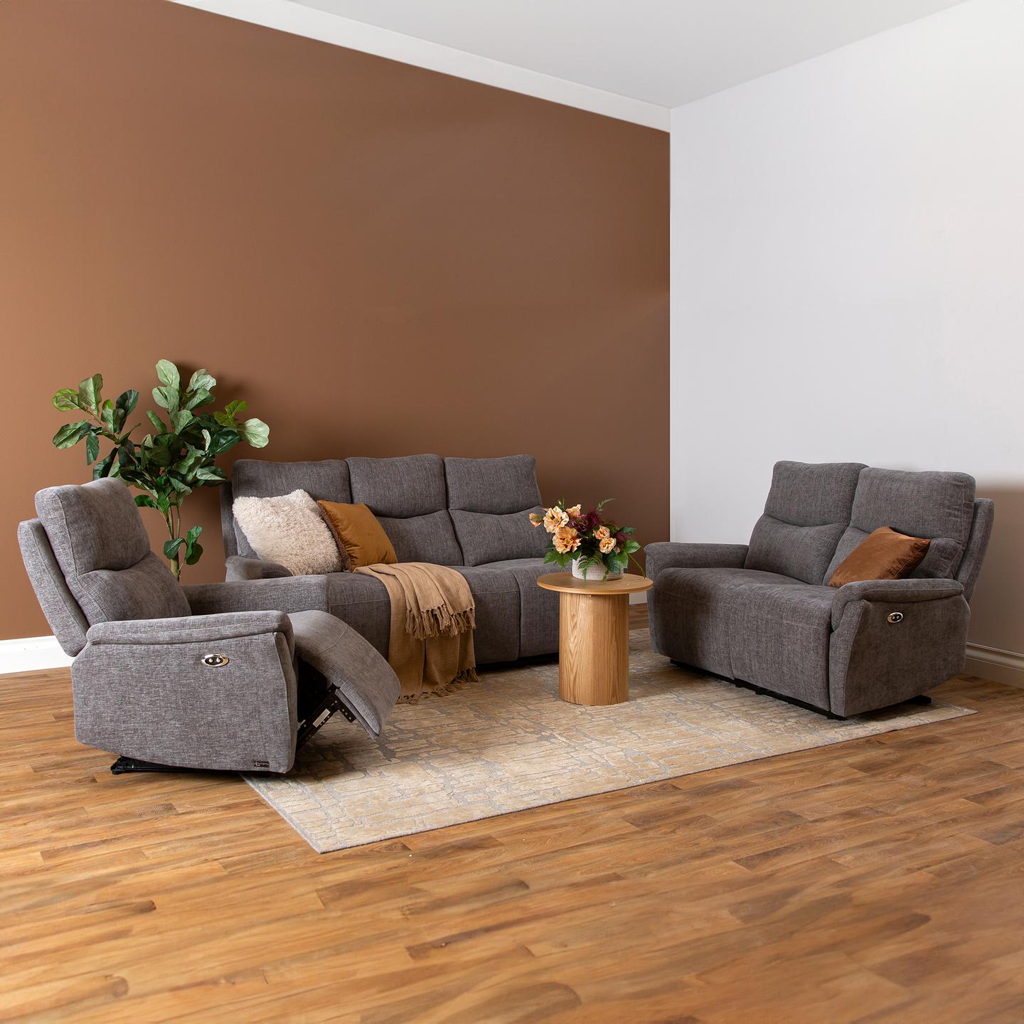 Diivanikomplekt Loungea Padova 3+2+1, hall kangaskate