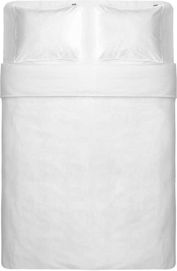 Tekikotikomplekt Familon Percale kaheinimese tekiga valge 230x220/2x55x65