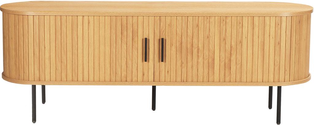 TV-alus Pihla 150 x 40 x 55 cm, tammevärvi melamiin / mustad jalad