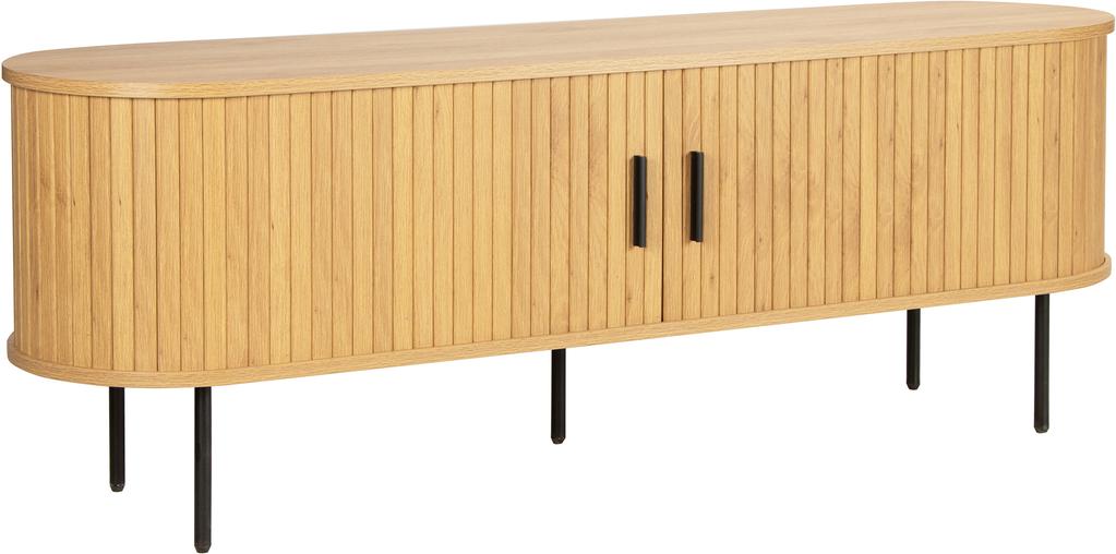 TV-alus Pihla 150 x 40 x 55 cm, tammevärvi melamiin / mustad jalad