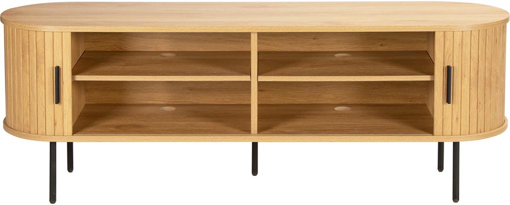 TV-alus Pihla 150 x 40 x 55 cm, tammevärvi melamiin / mustad jalad