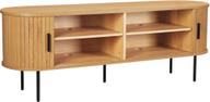 Pisipilt: TV-alus Pihla 150 x 40 x 55 cm, tammevärvi melamiin / mustad jalad