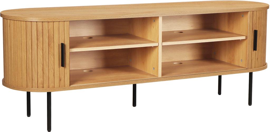 TV-alus Pihla 150 x 40 x 55 cm, tammevärvi melamiin / mustad jalad
