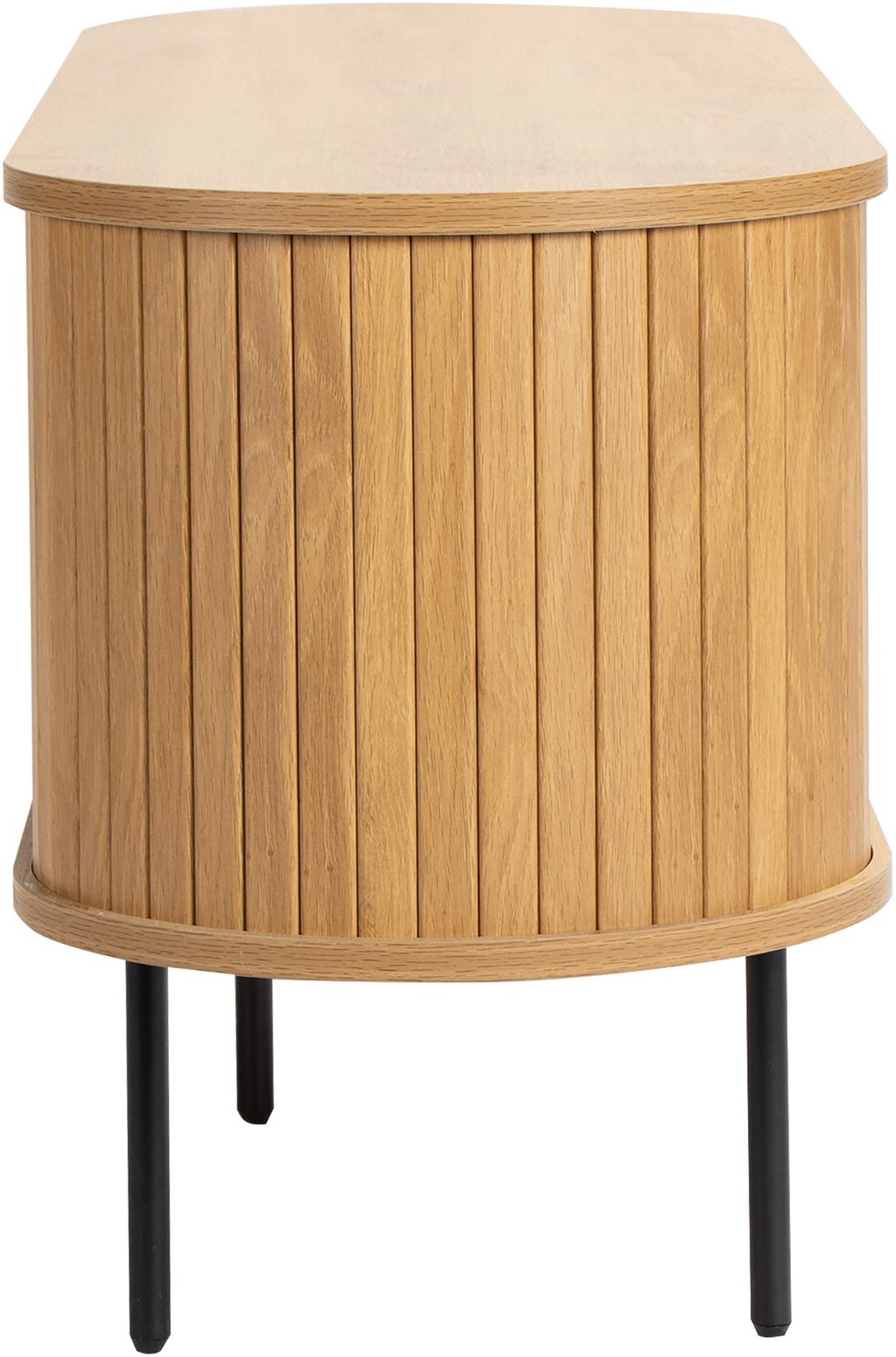 TV-alus Pihla 150 x 40 x 55 cm, tammevärvi melamiin / mustad jalad