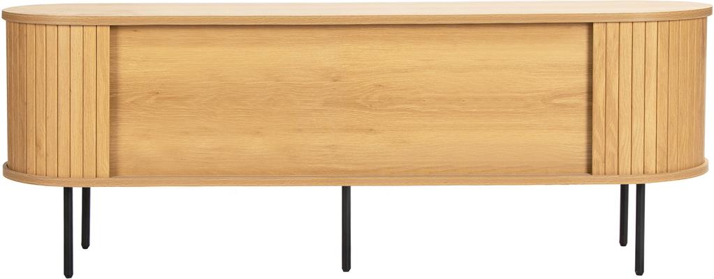 TV-alus Pihla 150 x 40 x 55 cm, tammevärvi melamiin / mustad jalad