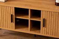 Pisipilt: TV-alus Pihla 150 x 40 x 55 cm, tammevärvi melamiin / mustad jalad