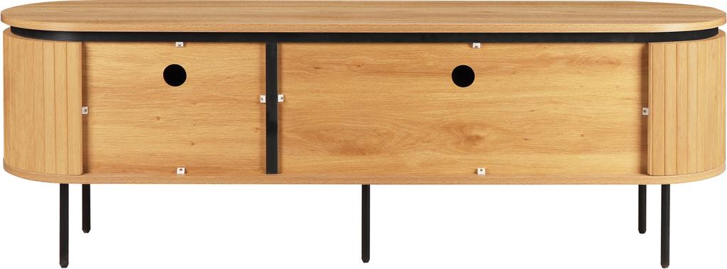 TV-alus Taika 160 x 40 x 55 cm, tammevärvi melamiin / mustad jalad