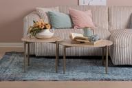 Pisipilt: Laudadekomplekt Tilda ümmargused, 85 x 40 + 65 x 45, beežid kivist / metallist jalad