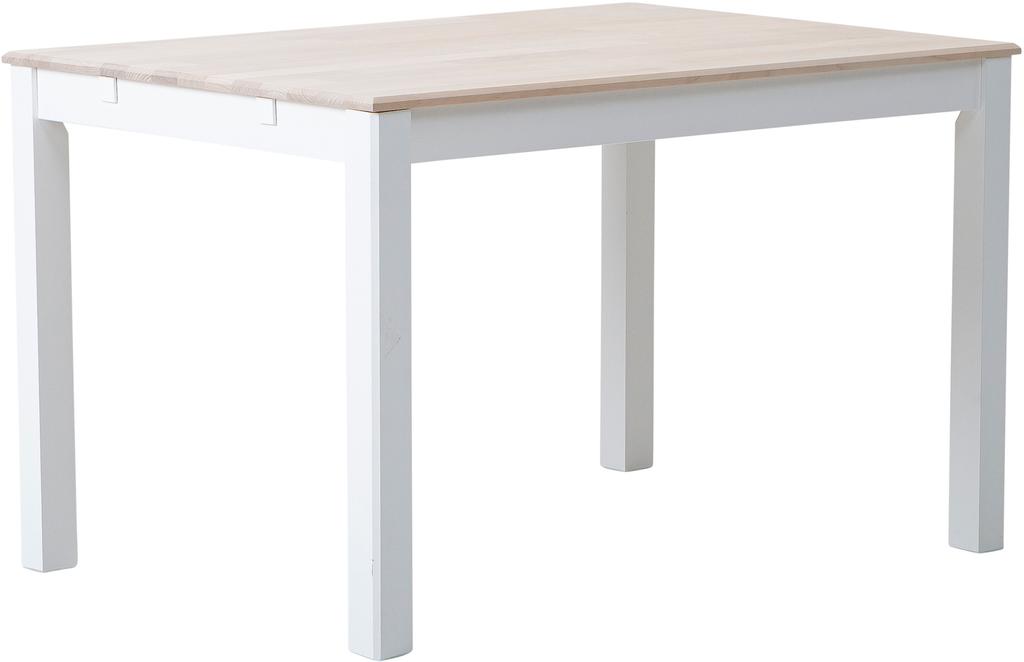 Söögilaud Hovi 120 cm, valge / valgeks lakitud kask