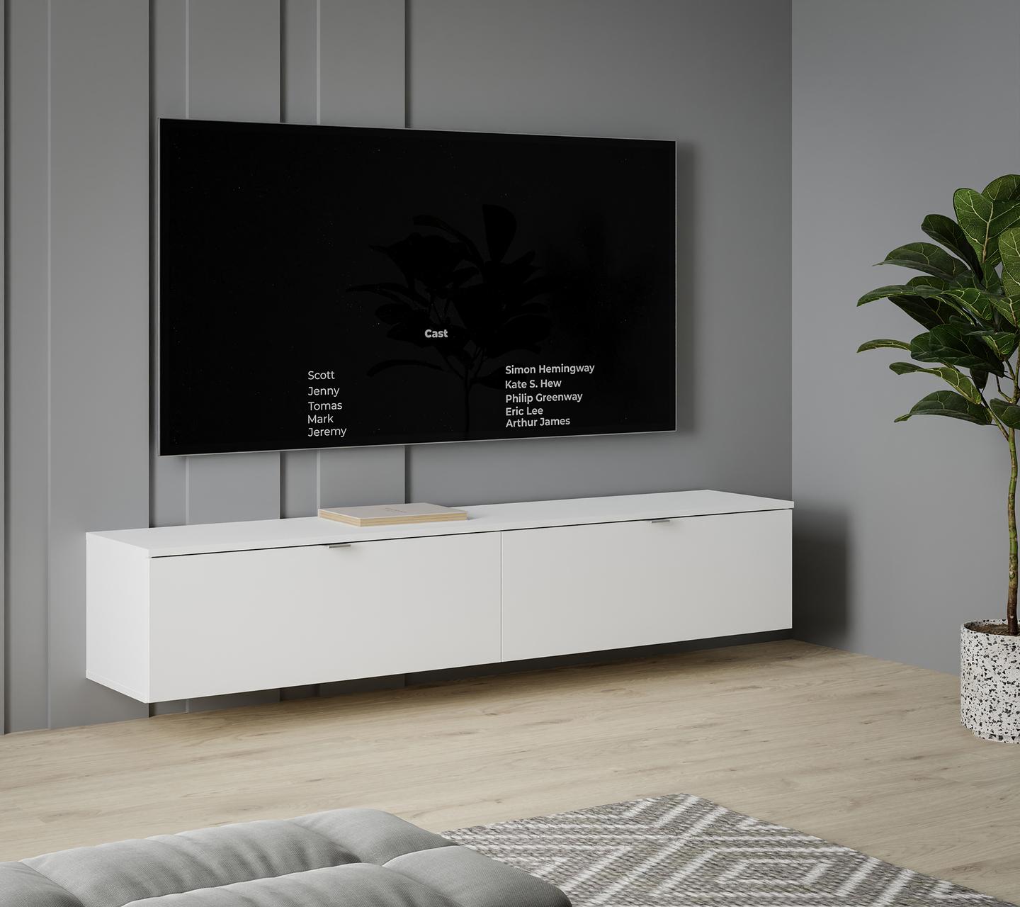 TV-alus Kiira suur, valge