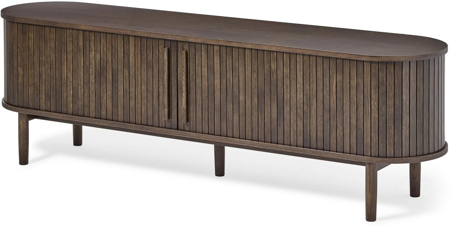 TV-alus Meta 180 cm, pruun tamm (spoon)