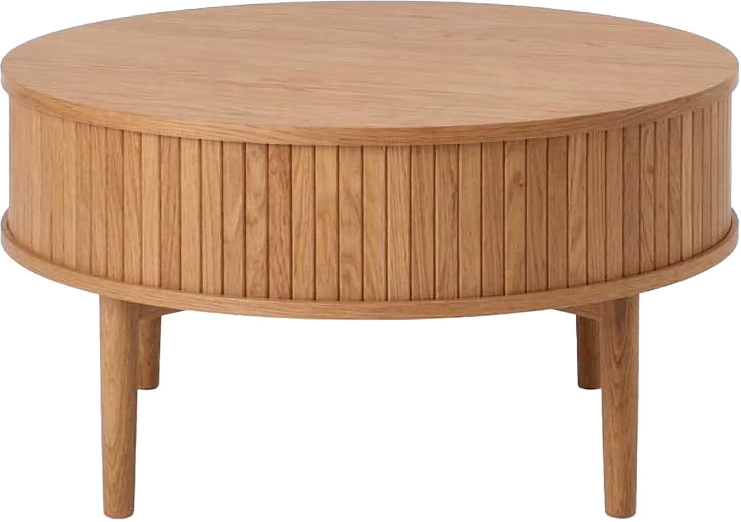 Kohvilaud Meta ümmargune, 85 cm, naturaalne tamm (spoon)