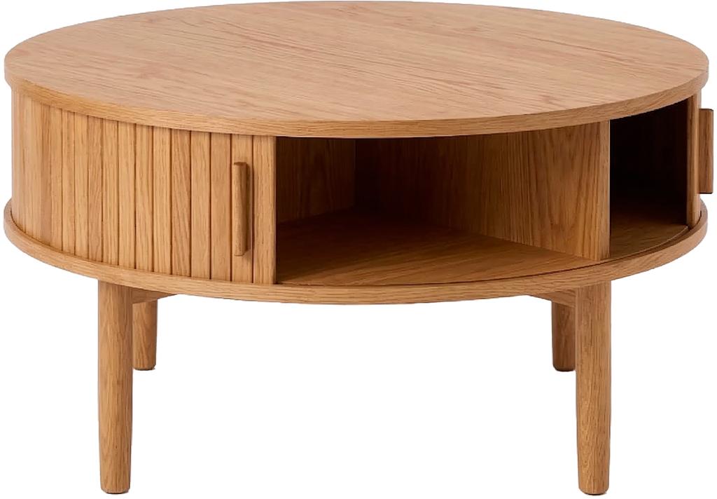 Kohvilaud Meta ümmargune, 85 cm, naturaalne tamm (spoon)