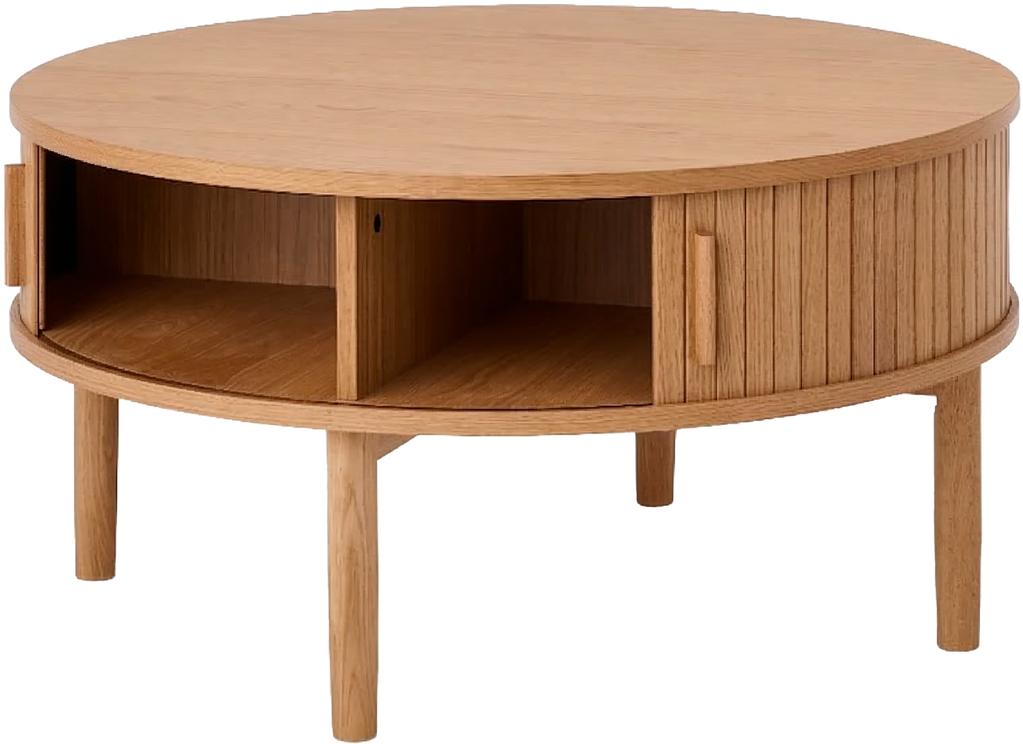 Kohvilaud Meta ümmargune, 85 cm, naturaalne tamm (spoon)