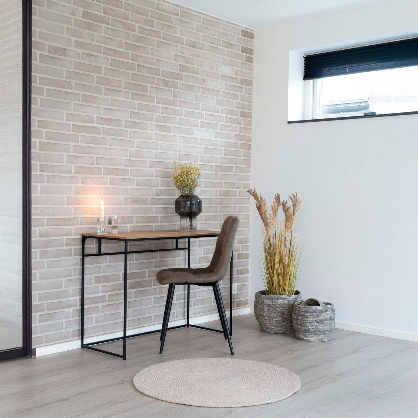 Söögitool House Nordic Middel helepruun mikrokiud