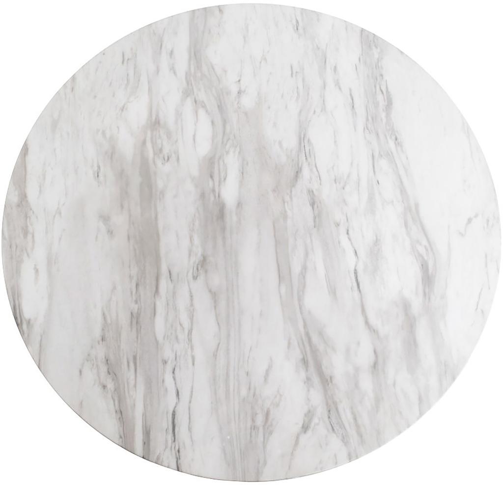 Söögilaud House Nordic Bolzano ümmargune, 110 cm, halli marmori imitatsioon / messingivärvi jalg