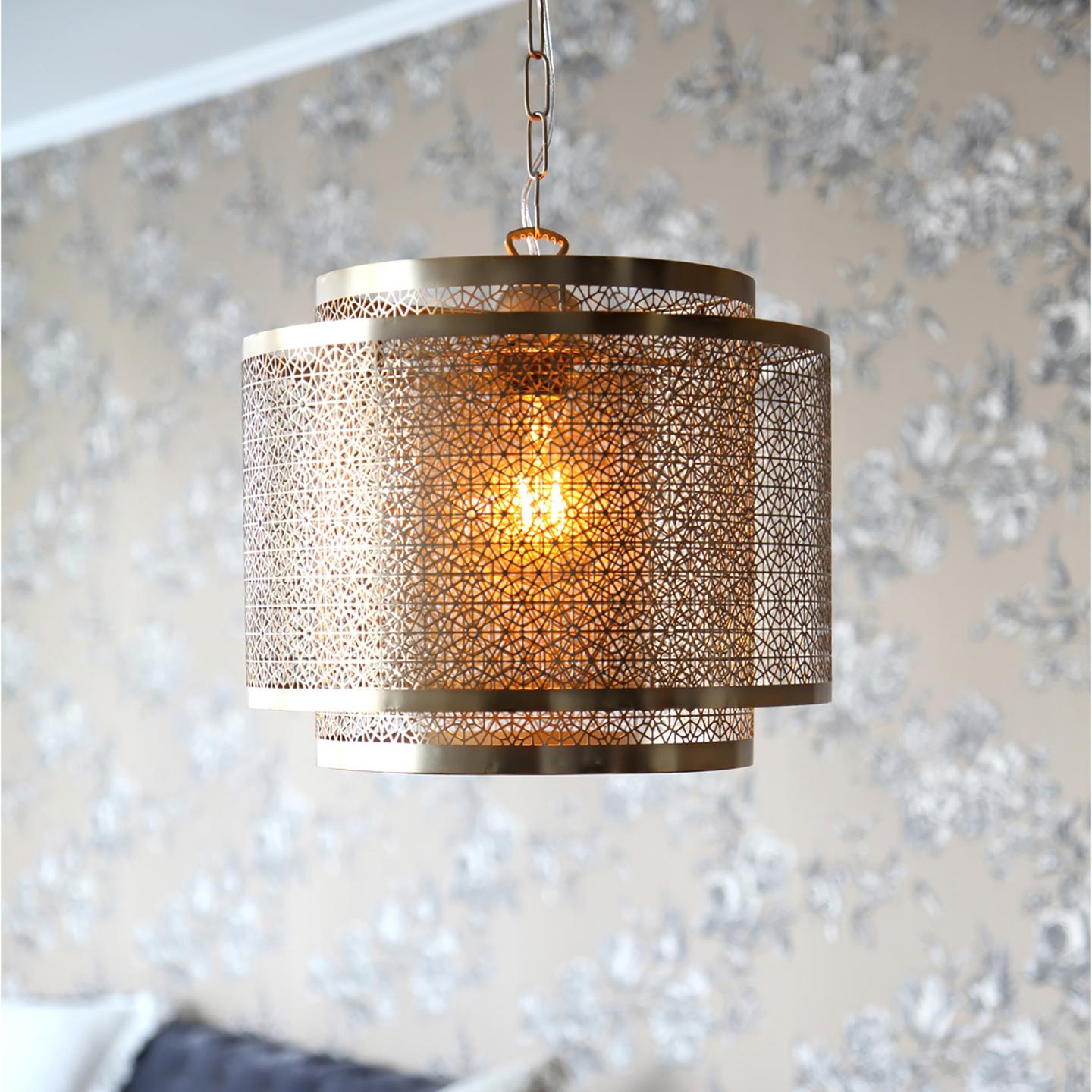 Ripplamp Hermine matt messingist