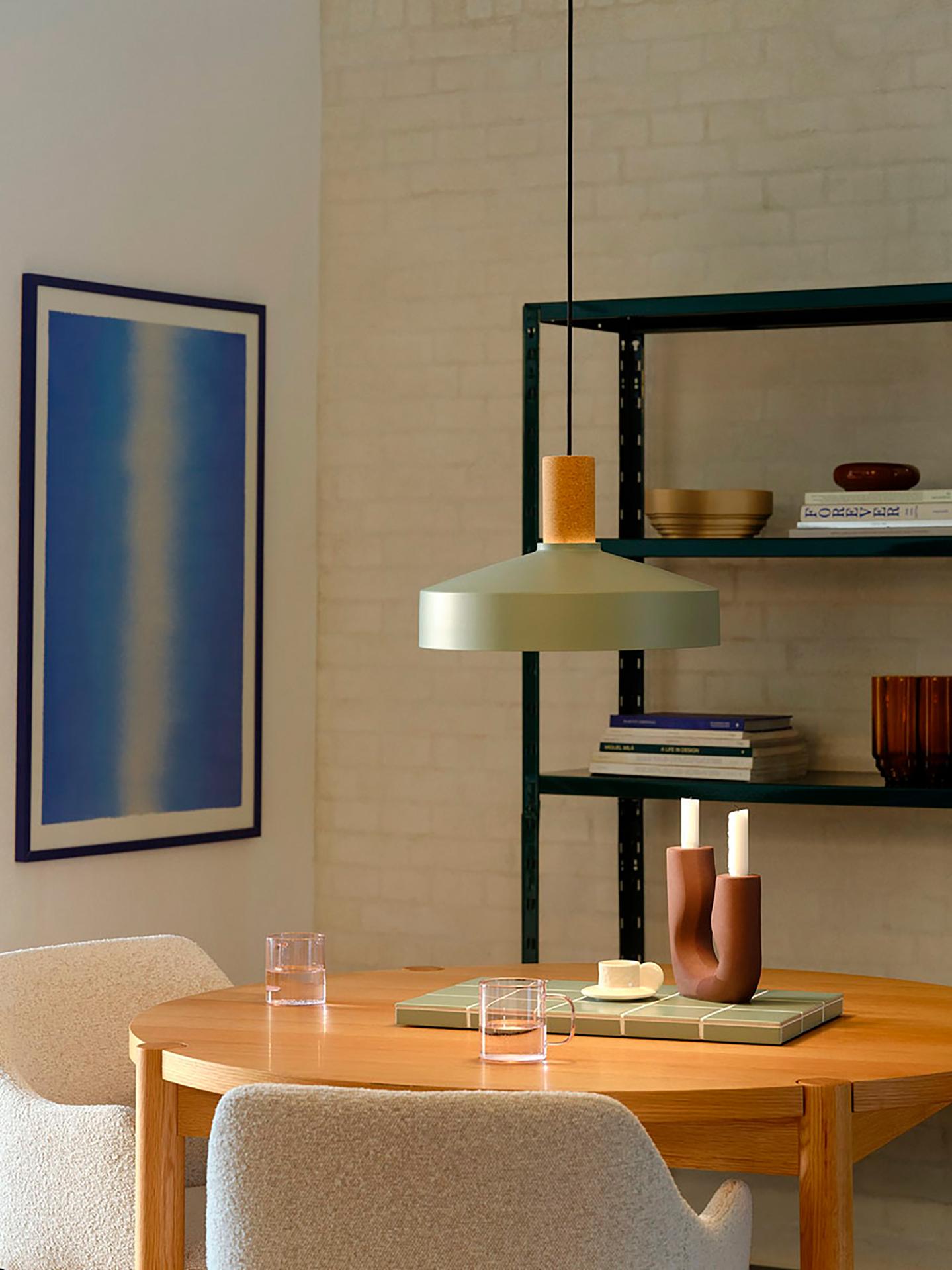 Ripplamp Nordlux Elvas Cork roheline