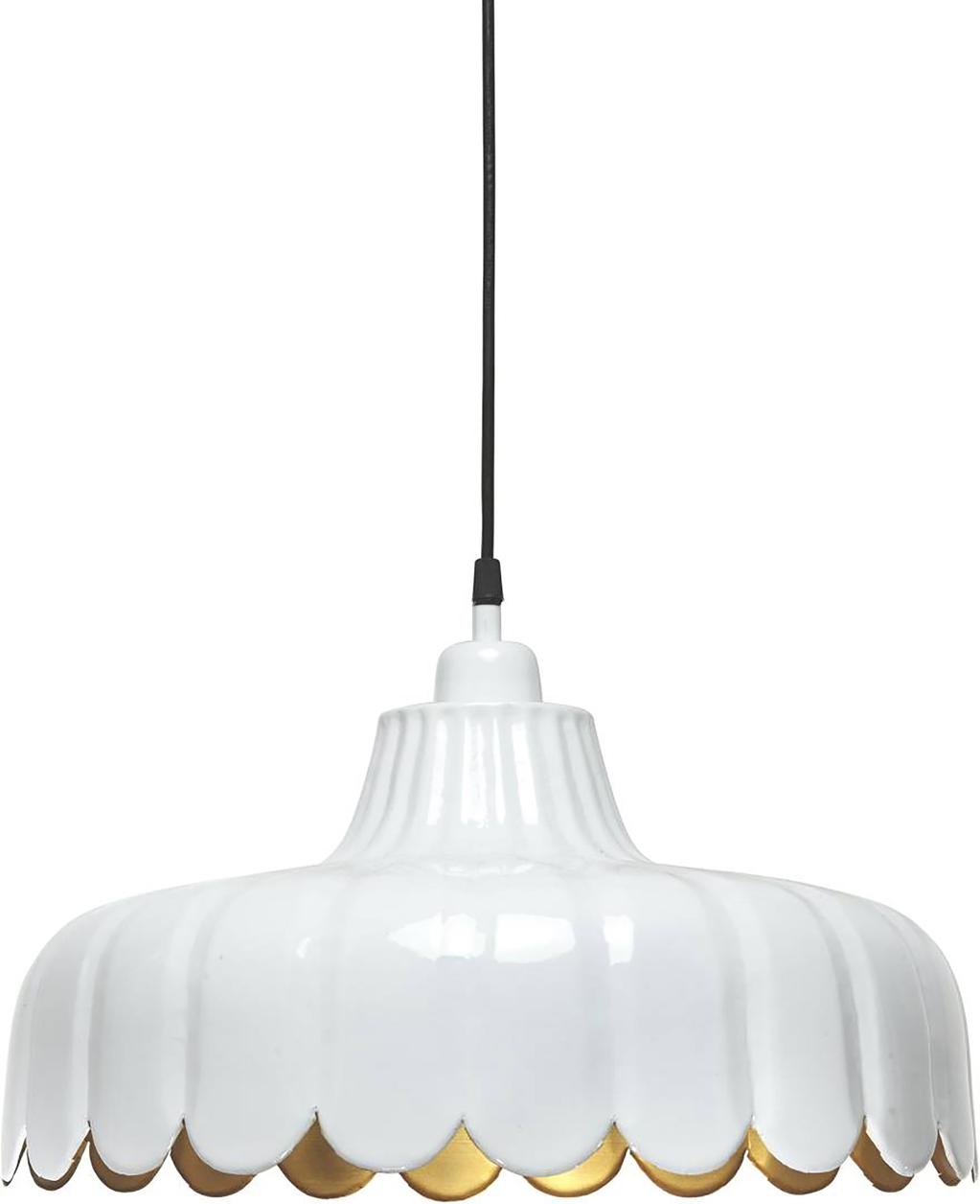 Ripplamp PR Home Wells 43 cm, valge/kuldne