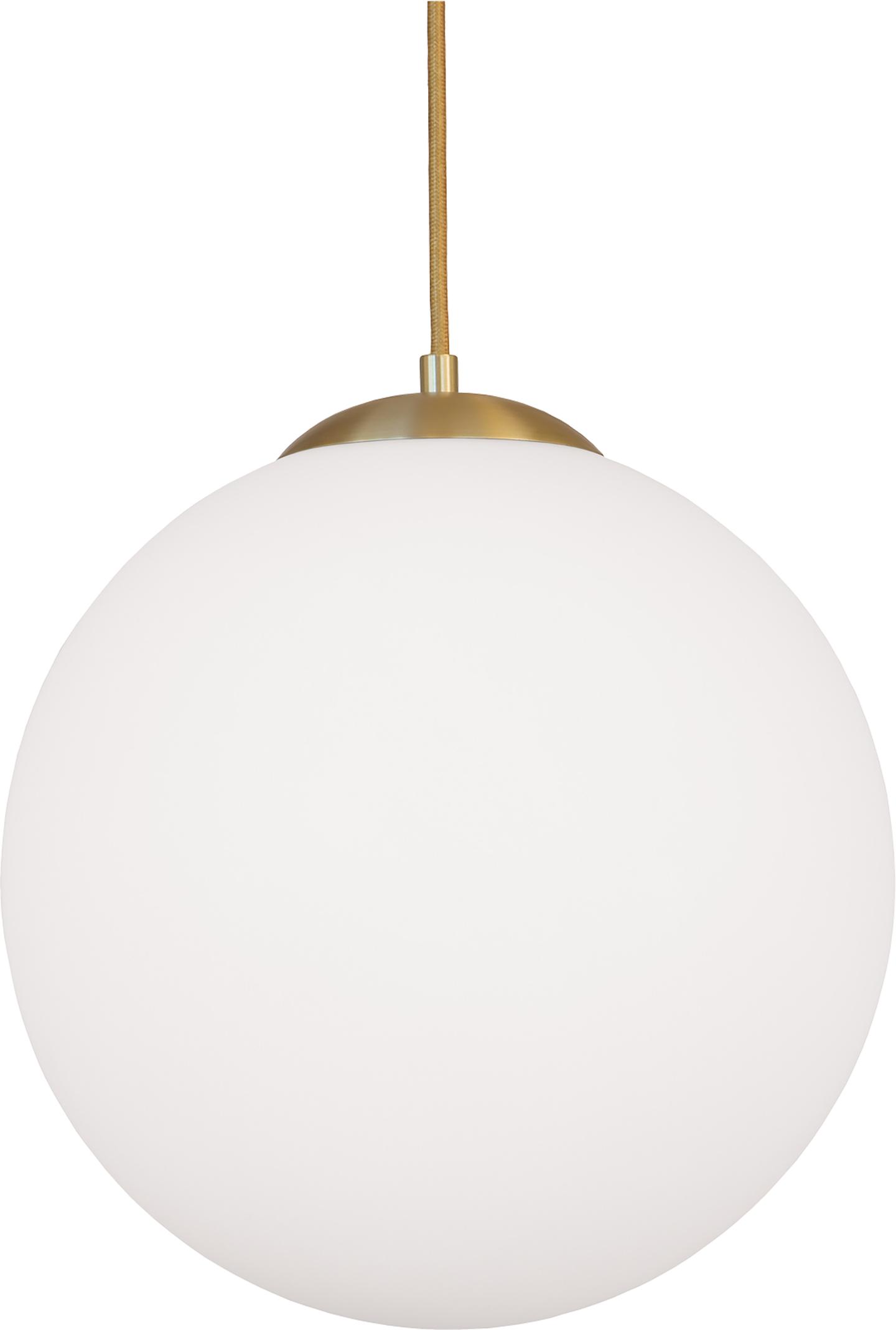 Ripplamp Mason matt messing/valge