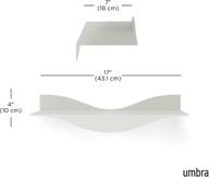 Pisipilt: Seinariiulid Umbra Surf 2 tk valged