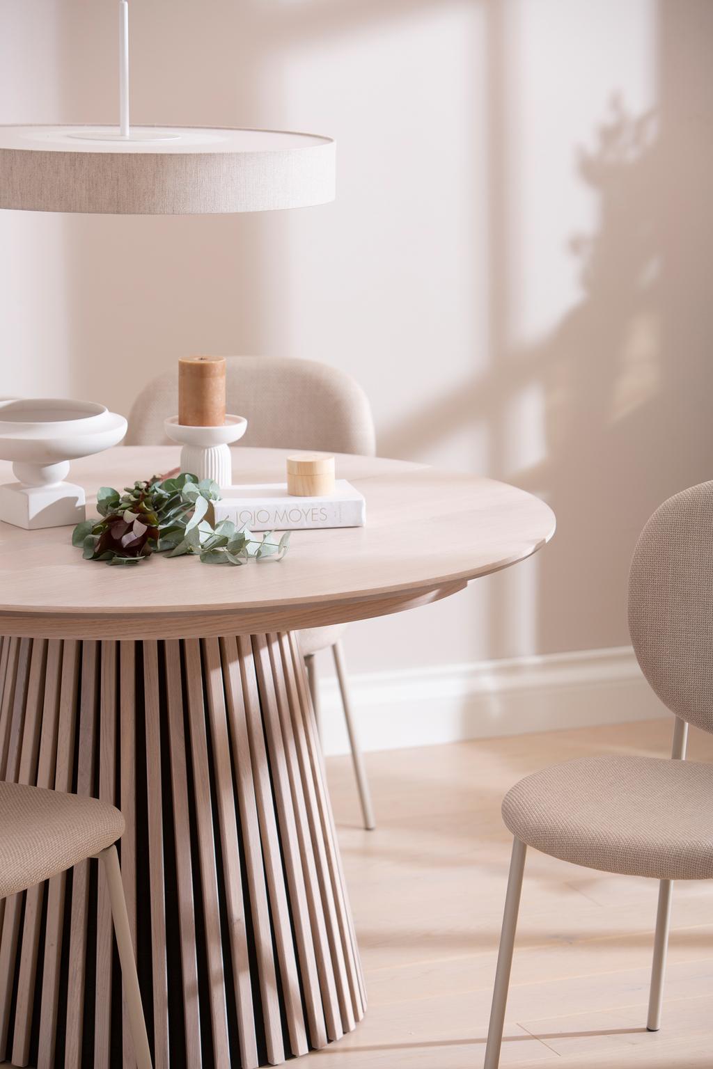 Söögilauakomplekt Metz & Saga ümmargune, 120 cm, neljale