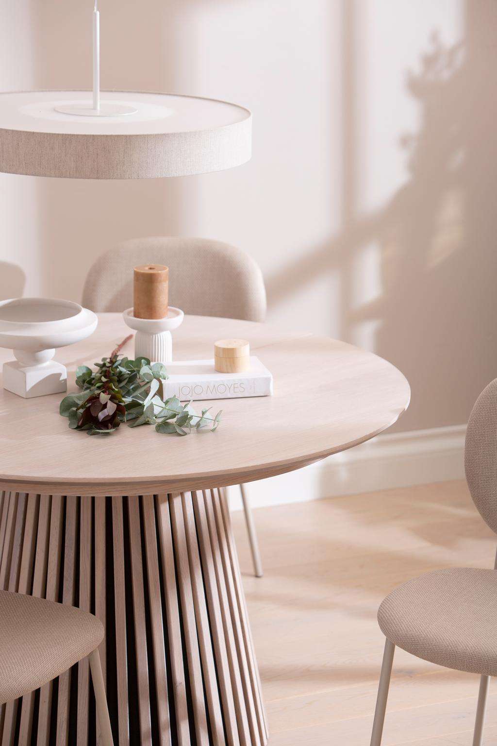 Söögilauakomplekt Metz & Saga ümmargune, 120 cm, neljale