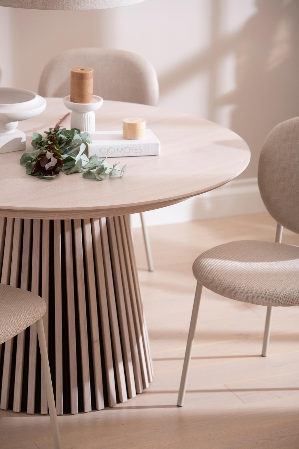 Söögilauakomplekt Metz & Saga ümmargune, 120 cm, neljale