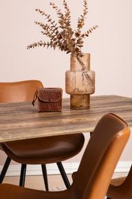 Pisipilt: Söögilauakomplekt Napoli & Chic 160 x 90 cm neljale, tamm/must, pruunid toolid