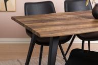 Pisipilt: Söögilauakomplekt Napoli & Chic 160 x 90 cm neljale, tamm/must, mustad toolid