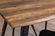 Pisipilt: Söögilauakomplekt Napoli & Chic 160 x 90 cm neljale, tamm/must, mustad toolid