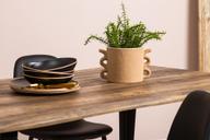 Pisipilt: Söögilauakomplekt Napoli & Maria 160 x 90 cm neljale, tamm/must, mustad toolid