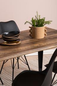 Pisipilt: Söögilauakomplekt Napoli & Concept 160 x 90 cm neljale, tamm/must, mustad toolid