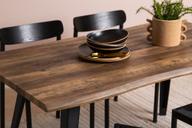 Pisipilt: Söögilauakomplekt Napoli & Malmön 160 x 90 cm neljale, tamm/must, mustad toolid