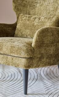 Pisipilt: Tugitool Papillon urban 3438 roheline, must puidust jalg