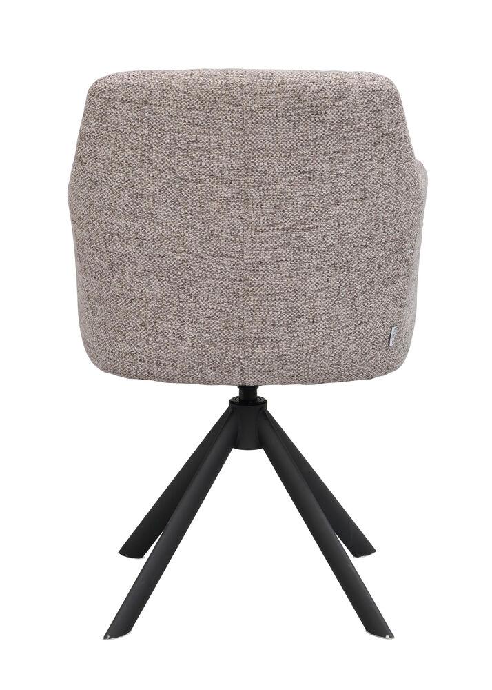 Gladstone tugitool tume beež tekstiil/must metallljalg pöörlev-kallutatav