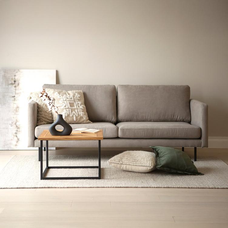 Copenhagen Scandic 3-kohaline diivan, beež / tammejalg