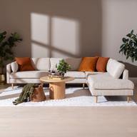 Pisipilt: Copenhagen Nordic avatud nurgaga diivan (parem), beež / tammejalg