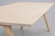 Clapperton söögilaud 220x95, whitewash tamm, pikendatav
