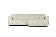 Pisipilt: Nurgadiivan Ronda 3-kohaline maxi, parem, Fluffy 5601 valge