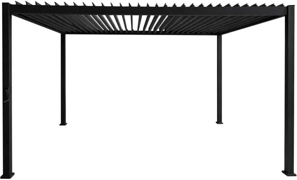 Nordic paviljon 3x3m võrekatusega, must