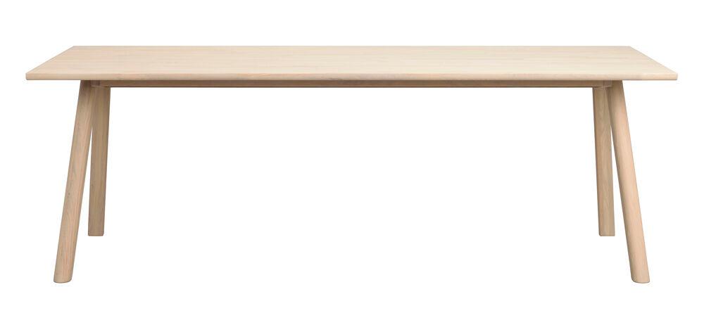 Clapperton söögilaud 220x95, whitewash tamm, pikendatav