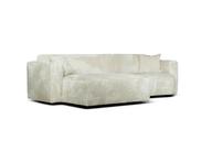 Pisipilt: Nurgadiivan Ronda 3-kohaline maxi, vasak, Fluffy 5601 valge