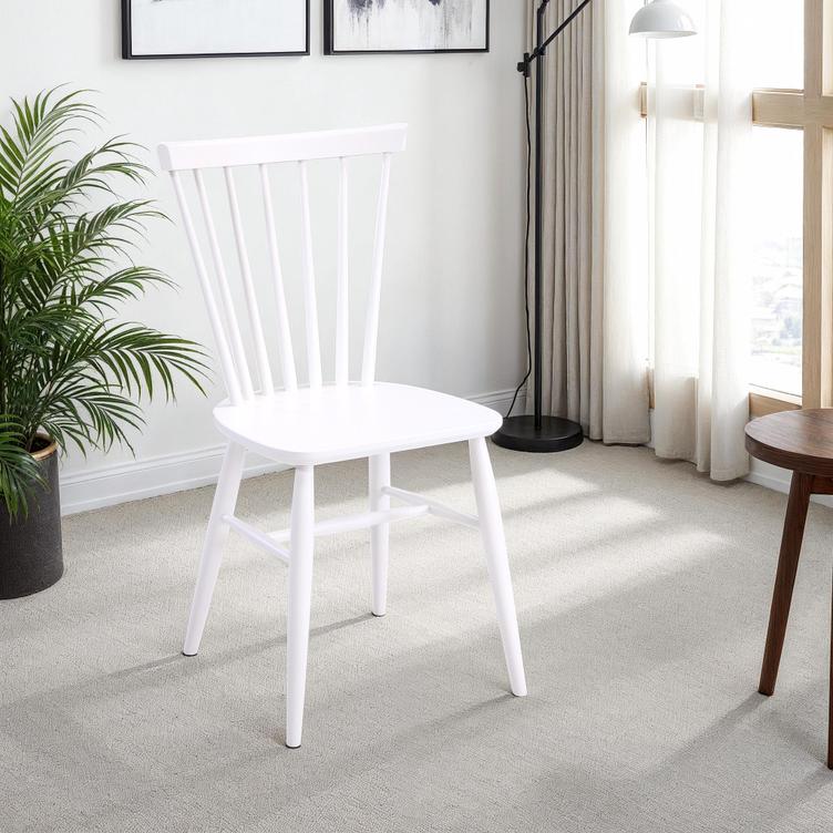 Pinja söögitool, valge ((kask/mdf-kohaline) (kaasatud)