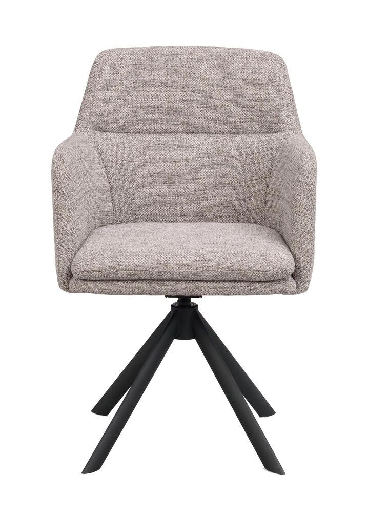 Gladstone tugitool tume beež tekstiil/must metallljalg pöörlev-kallutatav