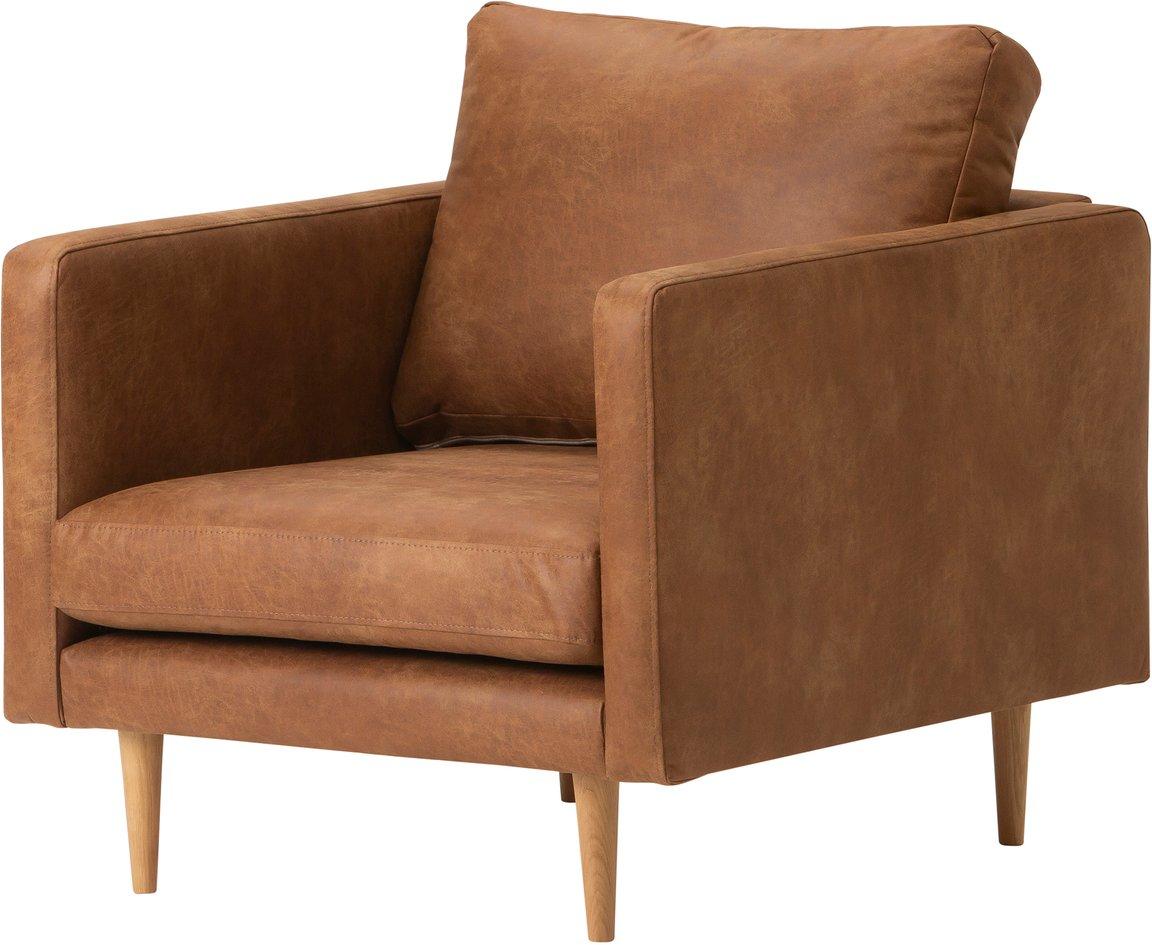 Copenhagen Scandic tugitool, cognac / tammejalg